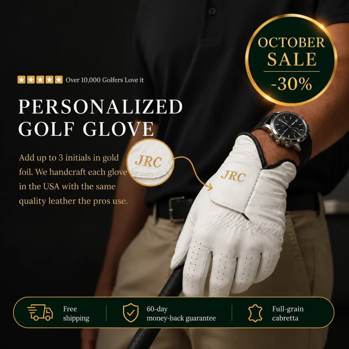 The Golf Gents™ Personalized Golf Glove, photo 2